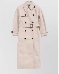 Jacquemus - Belted Double-Breasted Trench Coat - Lyst
