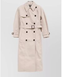 Jacquemus - Double Breasted Trench Coat And Belt - Lyst