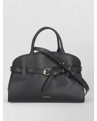 Coccinelle - Structured Leather Tote Bag Shoulder Strap - Lyst