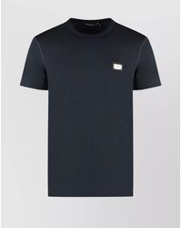 Dolce & Gabbana - Cotton Ribbed Crew-Neck T-Shirt - Lyst