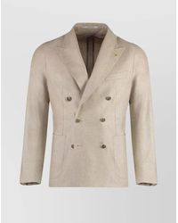 Tagliatore - Virgin Wool Cotton Blazer - Lyst