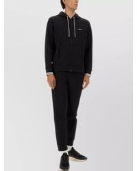 BOSS - Tailored Trousers With Elastic Waistband And Ribbed Cuffs - Lyst