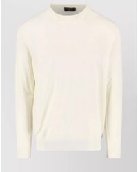 Zanone - Crew Neck Long Sleeve Sweater With Ribbed Cuffs - Lyst