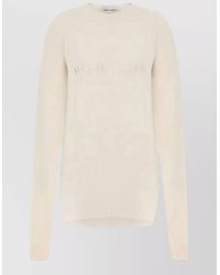 Alberta Ferretti - Crew Neck Knitwear Long Sleeve Ribbed Top - Lyst