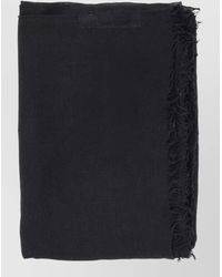 Rick Owens - Soft Texture Scarf Frayed Edge Design - Lyst