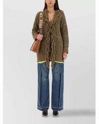 Stella McCartney - Wool Blend V-Neck Cardigan - Lyst