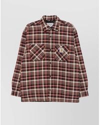 Carhartt - Checked Cotton Blend Shirt Jacket - Lyst