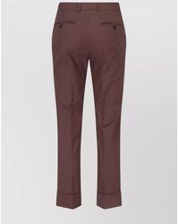 Incotex - Straight Trousers With Belt Loops And Back Pockets - Lyst