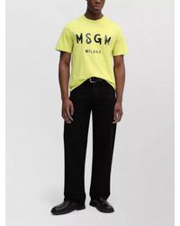 MSGM - Short-Sleeve T-Shirt - Lyst