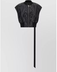 Rick Owens - Tatlin Bomber Vest Cap Sleeve Cropped - Lyst