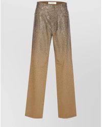 Golden Goose - Crystal-Embellished Relaxed-Fit Straight-Leg Denim Jeans - Lyst