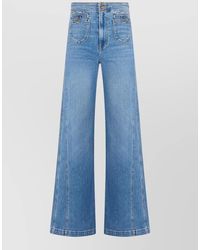 Veronica Beard - High-Rise Flared Denim Jeans - Lyst