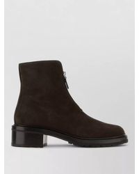 The Row - Suede Leather Ankle Boots - Lyst