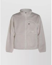 The North Face - Soft Texture High Collar Jacket With Pockets - Lyst