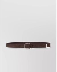 Brunello Cucinelli - Adjustable Calf Leather Belt With Metal Hardware - Lyst