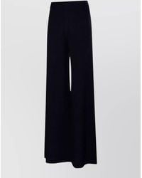 Max Mara - Full Length Wide Leg Tailored Pants - Lyst