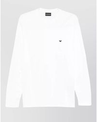 Emporio Armani - Cotton Blend T-Shirt - Lyst