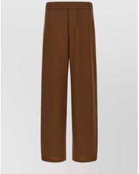 Ami Paris - Virgin Wool Elasticated Straight-Leg Trousers - Lyst