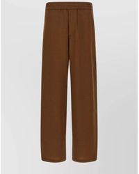 Ami Paris - Virgin Wool Elasticated Straight-Leg Trousers - Lyst