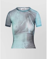 Jean Paul Gaultier - Mesh Baby Printed T-Shirt Water - Lyst