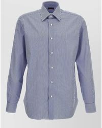 Barba Napoli - Striped Journey Cotton Shirt - Lyst