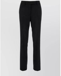 Prada - Wool Pleated Tailored Trousers - Lyst