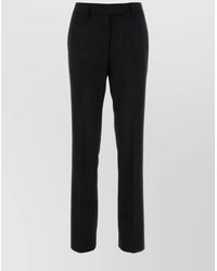 Prada - Wool Pleated Tailored Trousers - Lyst