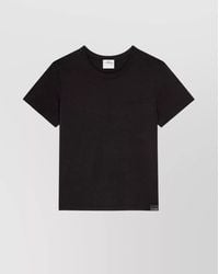Courreges - Embroidered Logo Cotton T-Shirt - Lyst