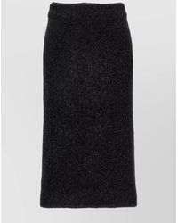 Balenciaga - Tweed High-Rise Midi Pencil Skirt - Lyst