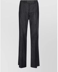 The Seafarer - High Waist Denim Trousers Wide Leg - Lyst