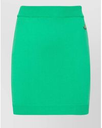 Vivienne Westwood - Cotton Fine-Knit Ribbed Thigh-Length Mini Skirt - Lyst