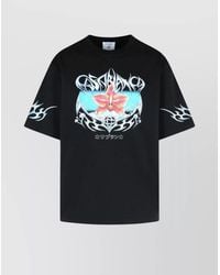 CASABLANCA - Organic Cotton Printed Crew-Neck Short-Sleeve T-Shirt - Lyst