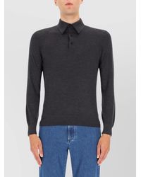 ZEGNA - Cashmere Silk Polo Shirt - Lyst