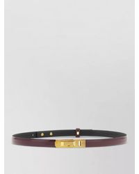 Alberta Ferretti - Leather Striped Buckle Belt - Lyst