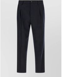 Department 5 - Cashmere Wide-Leg Pleated Tailored Trousers - Lyst