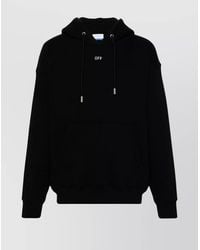Off-White c/o Virgil Abloh - Hooded Sweatshirt With Drawstring And Pocket - Lyst