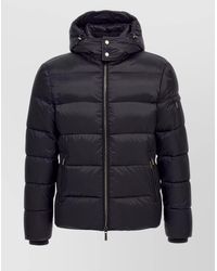 Moorer - 'Brett' Quilted Hooded Bomber Jacket - Lyst