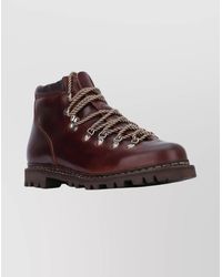Paraboot - Leather Lace-Up Ankle Boots - Lyst