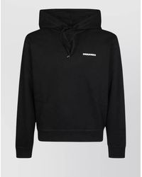 DSquared² - Hooded Sweater With Ribbed Cuffs And Hem - Lyst