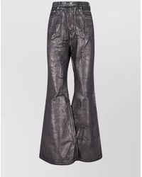 Rick Owens - Flared Trousers With Pockets And Loops - Lyst