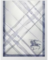 Burberry - Lightweight Soft Texture Signature Logo Scarf - Lyst