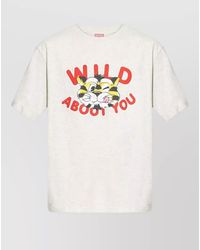 KENZO - Cotton Wild Tiger Printed Short-Sleeve T-Shirt - Lyst