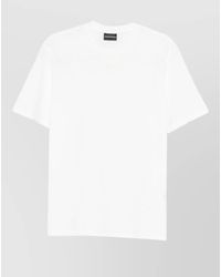 Emporio Armani - Jacquard Logo Cotton Short-Sleeve T-Shirt - Lyst