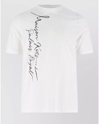 Maison Kitsuné - Crew Neck Graphic Print Short Sleeve Shirt - Lyst