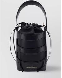 McQueen - Mini Leather Bucket Bag - Lyst