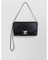 Courreges - Leather Shoulder Clutch Bag Adjustable Straps - Lyst