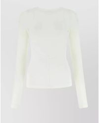Givenchy - Contoured Crew-Neck Top With Back And Sleeve Cut-Outs - Lyst