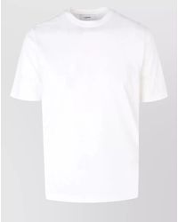 Lardini - Silk Blend Crew Neck T-Shirt - Lyst