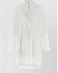 DI.LA3 PARI' - Silk Oversized Shirt - Lyst