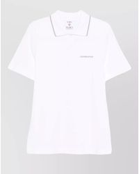 CASABLANCA - Laurel Cotton Pique Short Sleeve Polo - Lyst